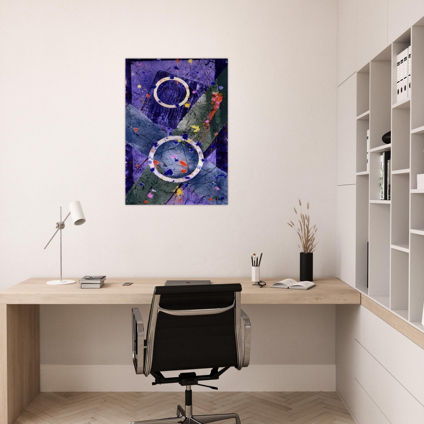 Decent - Sam Francis Brushed Aluminum Print - 70x100 cm / 28x40 inches | Sam Francis Aluminum Print | Sam Francis Prints