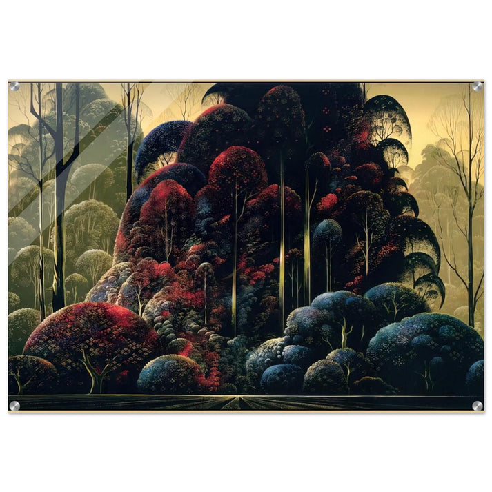 Wind Breaks - Eyvind Earle Acrylic Print - 70x100 cm / 28x40″ inches