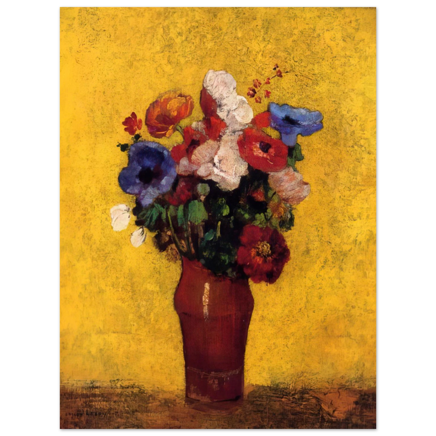 Odilon Redon - FLOWERS 4 75x100 cm / 30x40inches Fine Art Poster