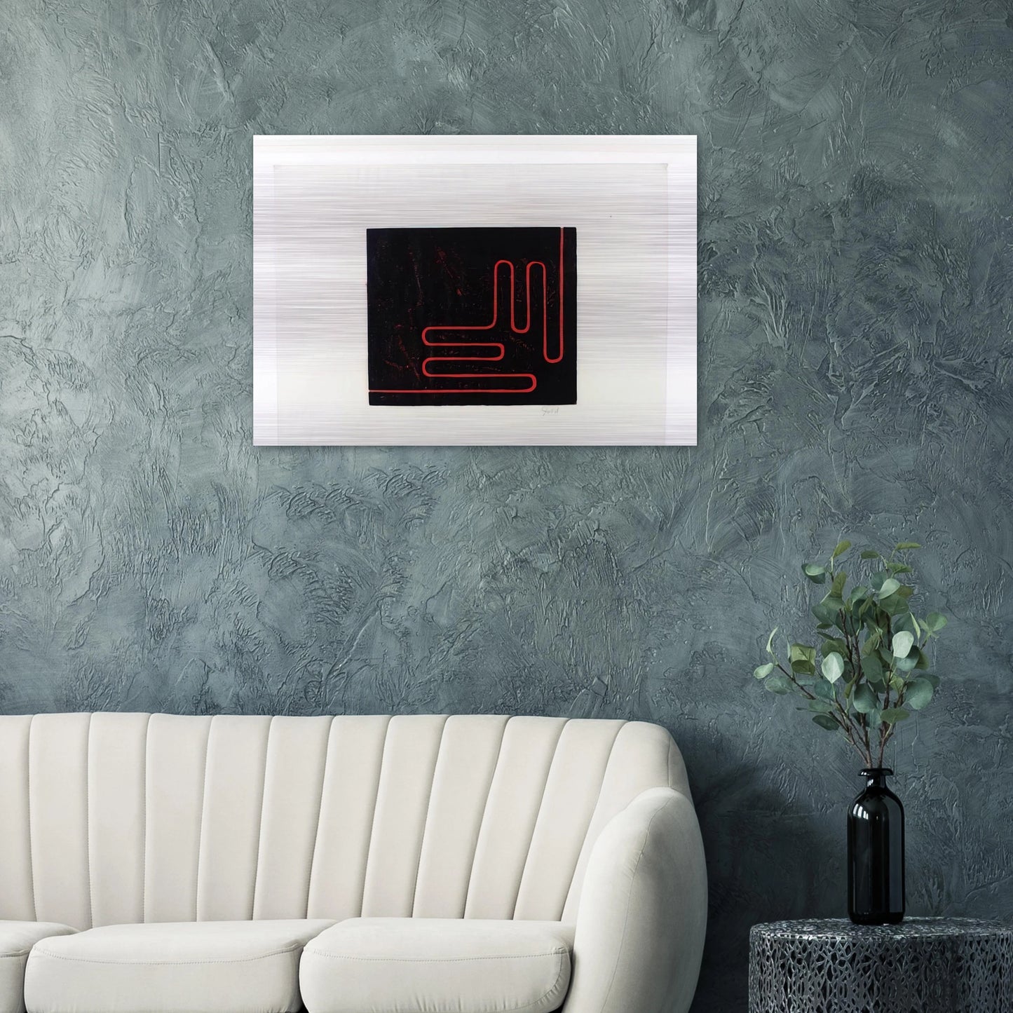 Untitled Print - 1978 - Donald Judd Brushed Aluminum Print - 70x100 cm / 28x40 inches | Donald Judd Aluminum Print | Donald Judd Prints