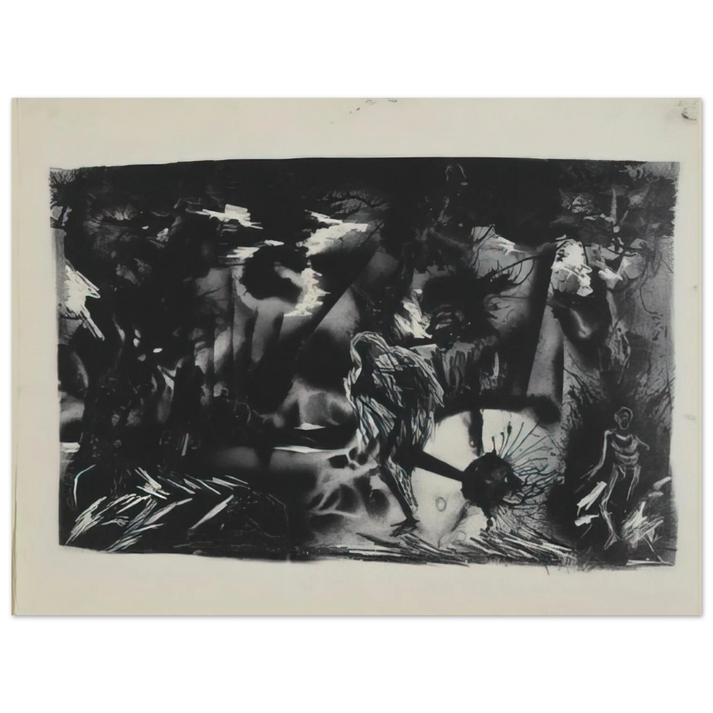 Jackson Pollock - FIGURES IN A LANDSCAPE 75x100 cm / 30x40inches Fine Art Poster