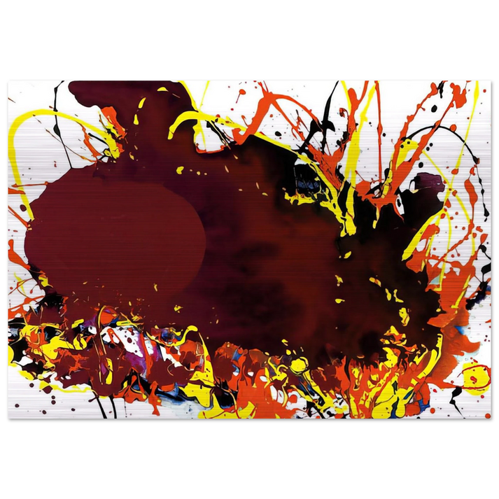 Untitled SFP94-139 SFF 1809 - Sam Francis Brushed Aluminum Print - 70x100 cm / 28x40 inches | Sam Francis Aluminum Print | Sam Francis Prints