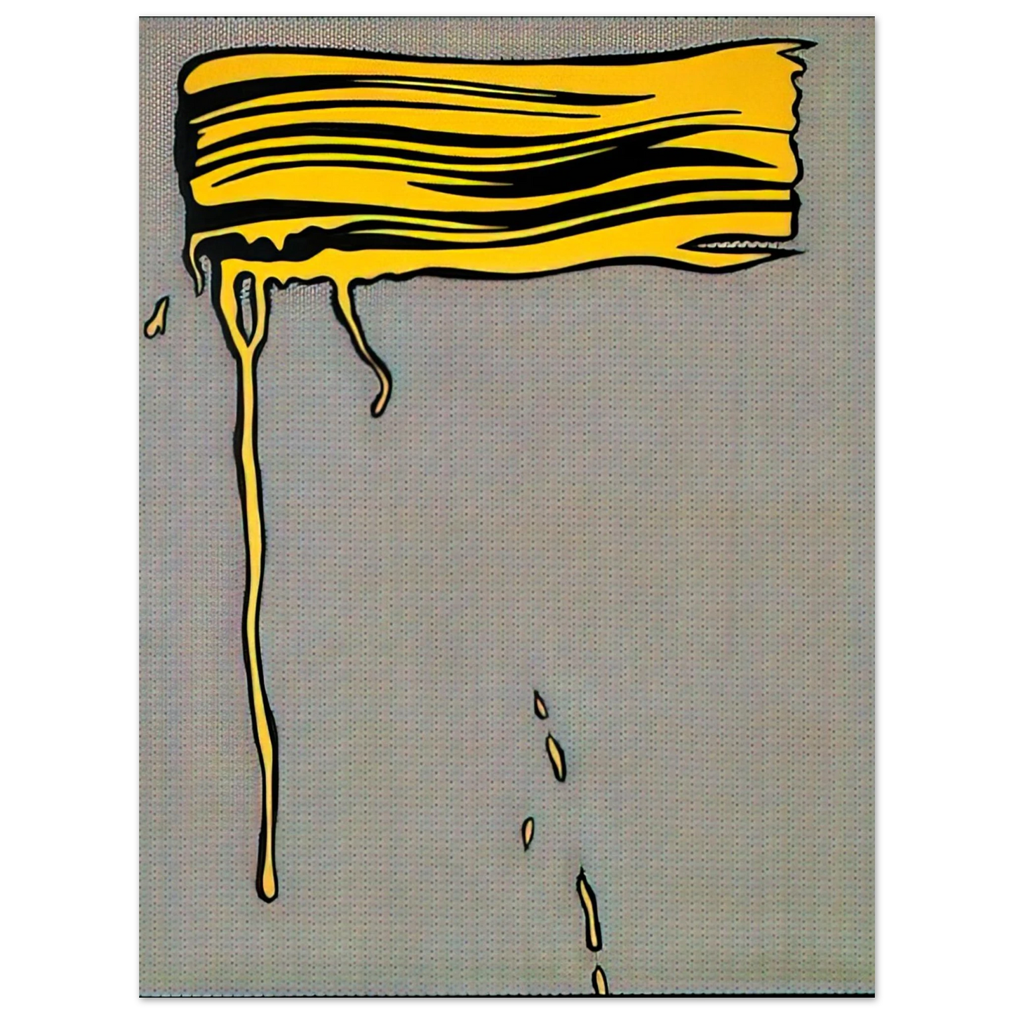Roy Lichtenstein - YELLOW BRUSHSTROKE I 1965 75x100 cm / 30x40inches Fine Art Poster
