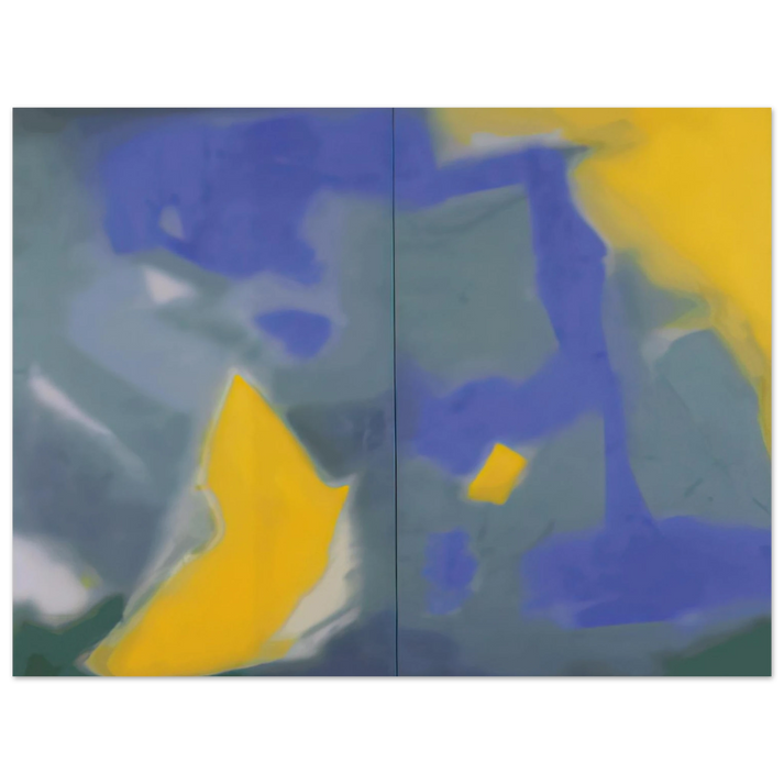 Esteban Vicente - DIPTYCH 1987 75x100 cm / 30x40inches Fine Art Poster
