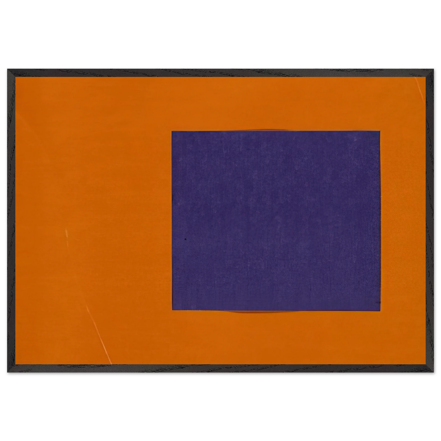 Purple and Orange from the series Line Form Color - Ellsworth Kelly 70x100 cm / 28x40 inches Framed Art Print – Black Wooden Frame