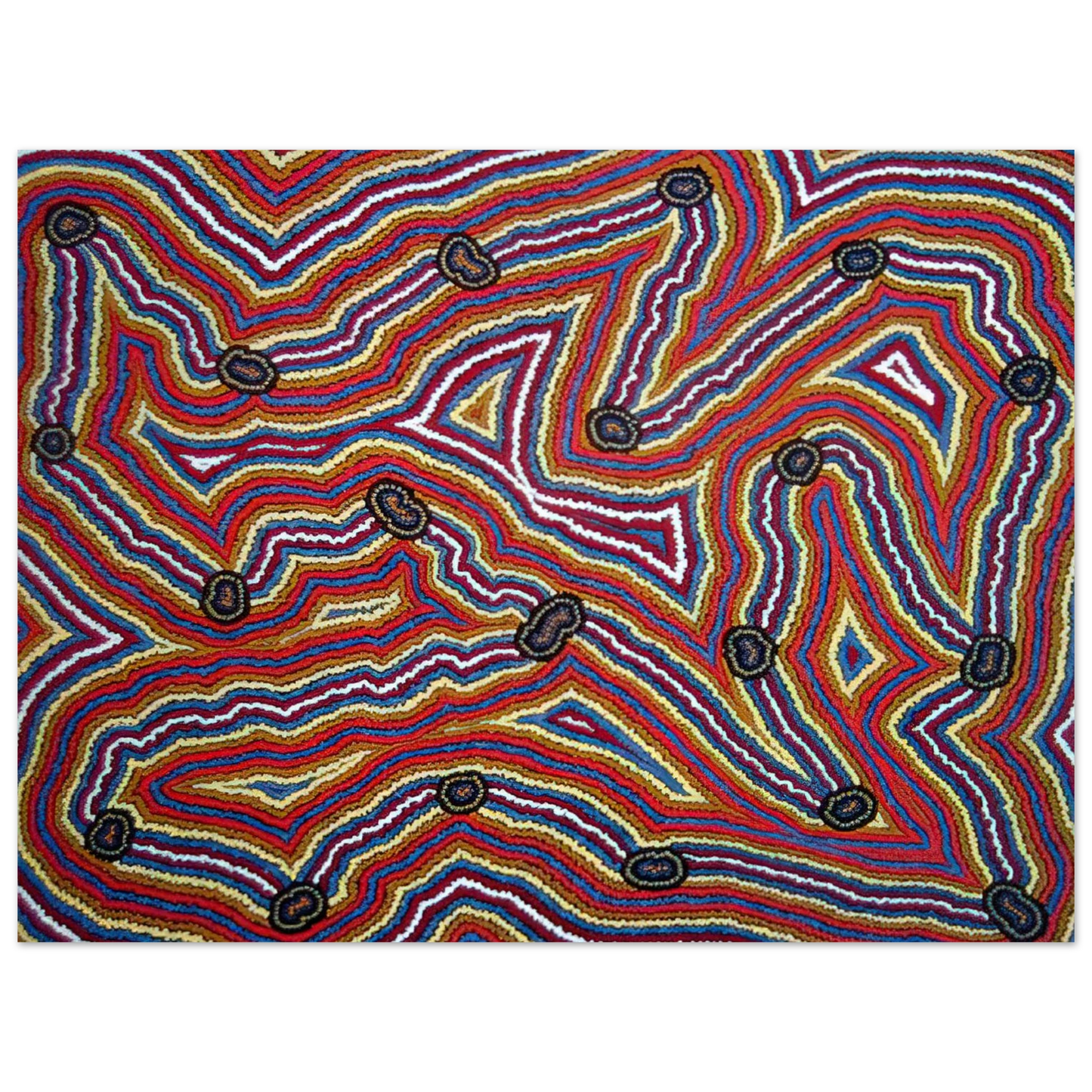 Clifford Possum Tjapaltjarri - Narripi Dreaming - 1992 75x100 cm / 30x40inches Fine Art Poster