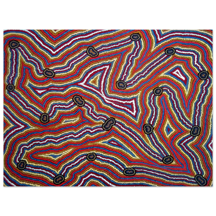 Clifford Possum Tjapaltjarri - Narripi Dreaming - 1992 75x100 cm / 30x40inches Fine Art Poster