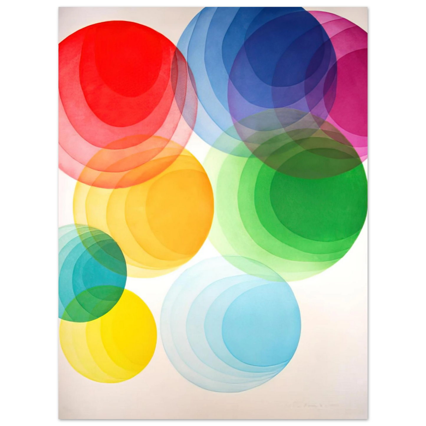 Piero Dorazio - Untitled - Op Art 75x100 cm / 30x40inches Fine Art Poster