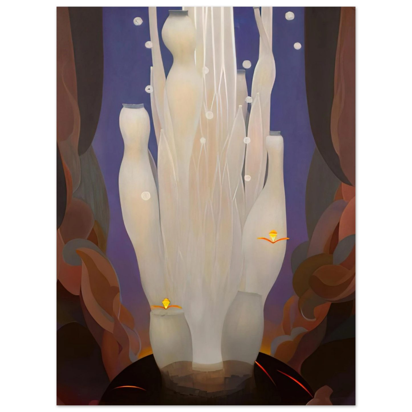 Agnes Lawrence Pelton - Fire Sounds - 1930 75x100 cm / 30x40inches Fine Art Poster