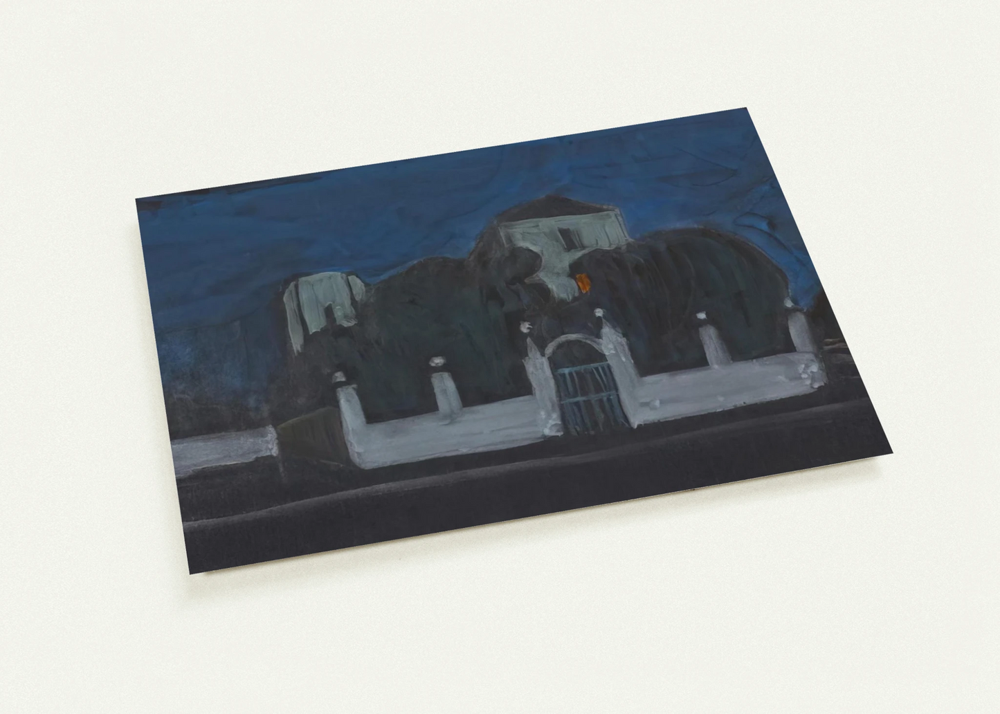NIGHT GARDEN WITH BUILDINGS By Gabriele Munter Pack of 10 Post Cards | Gabriele Munter Post Cards | A6 (10.5 x 14.8 cm) - 4.1 x 5.8 inches