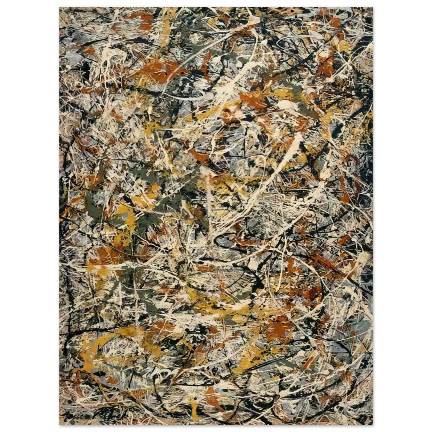 Jackson Pollock - NUMBER 3 1 75x100 cm / 30x40inches Fine Art Poster