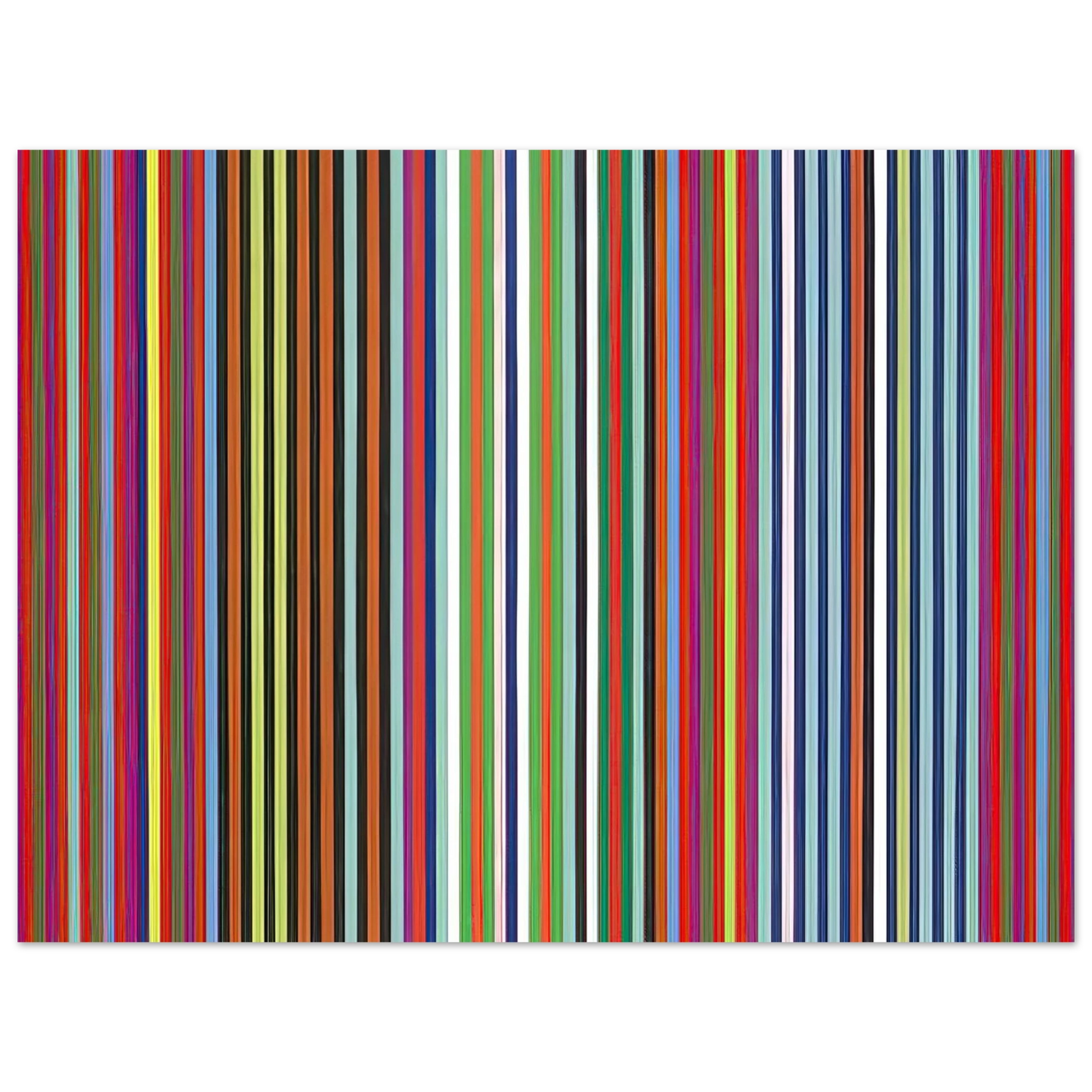 Gene Davis - Flamingo - 1965 75x100 cm / 30x40inches Fine Art Poster