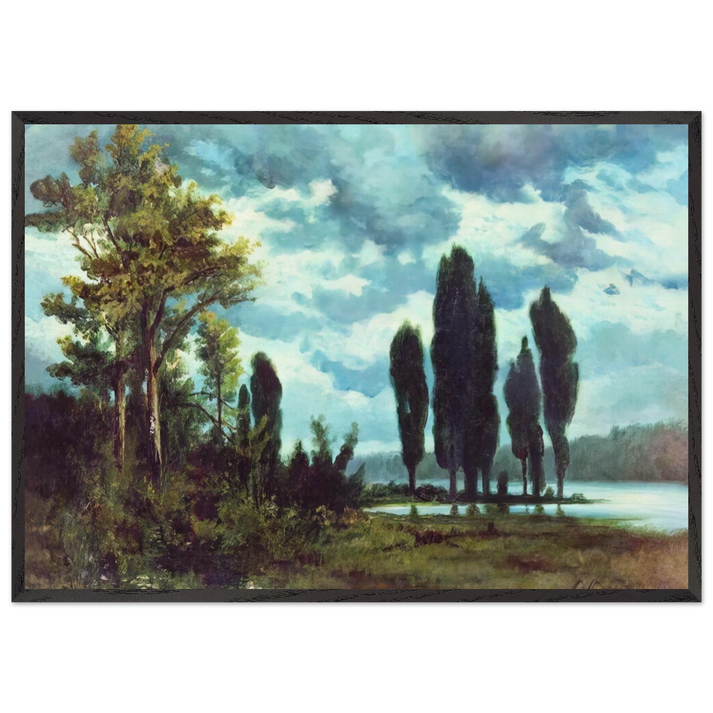LANDSCAPE N3 - Arkhyp Kuindzhi 70x100 cm / 28x40 inches Framed Art Print – Black Wooden Frame