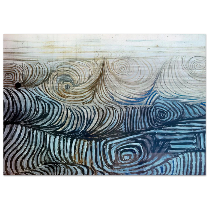 The Wave - 1950 - Victor Pasmore Brushed Aluminum Print - 70x100 cm / 28x40 inches | Victor Pasmore Aluminum Print | Victor Pasmore Prints