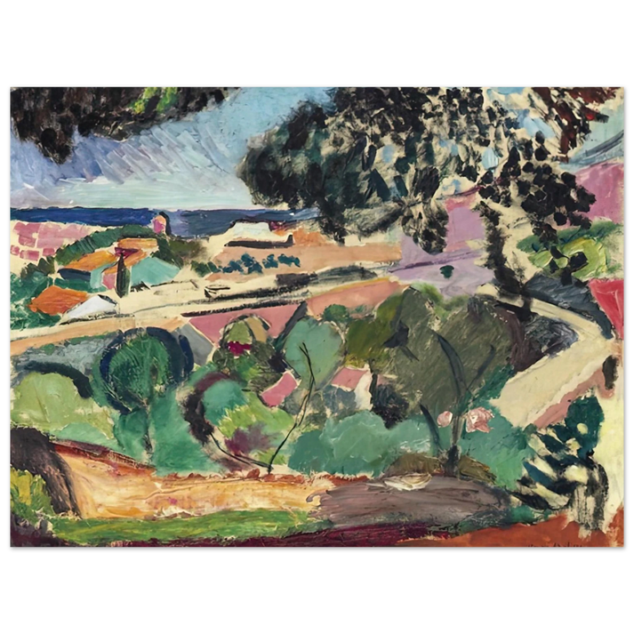 Henri Matisse - PAYSAGE DE COLLIOURE 1907 75x100 cm / 30x40inches Fine Art Poster