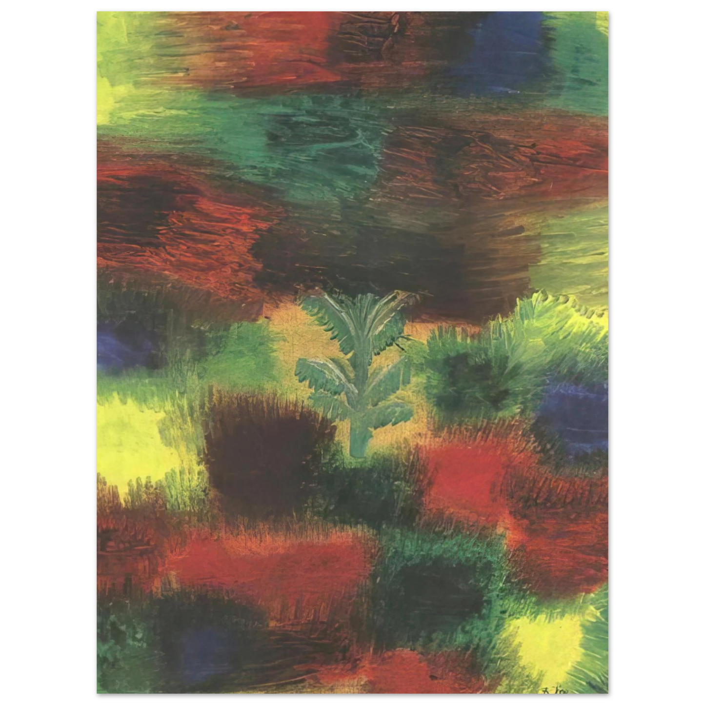 Paul Klee - LITTLE TREE AMID SHRUBBERY 1919 75x100 cm / 30x40inches Fine Art Poster