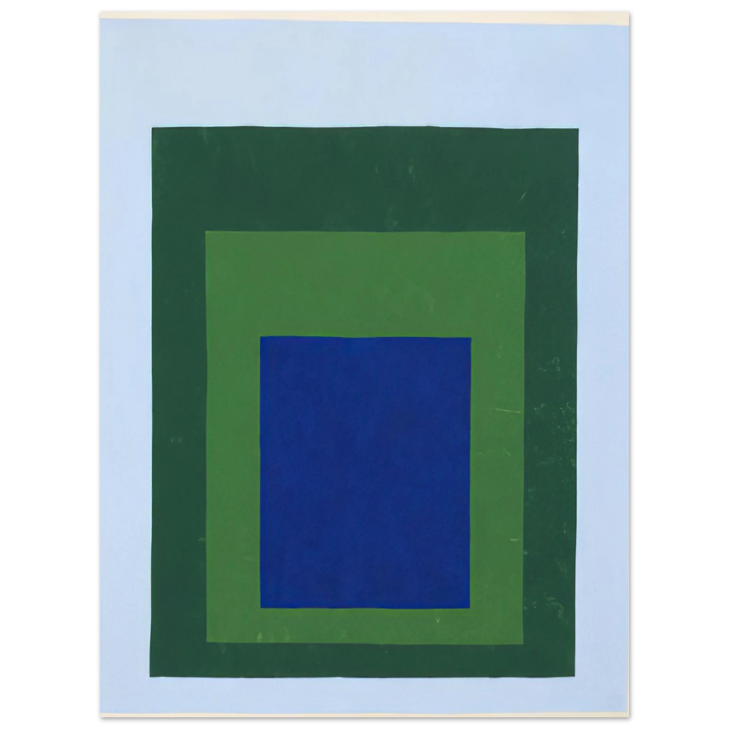 Josef Albers - HOMAGE TO THE SQUARE BLUE GREEN 1950 75x100 cm / 30x40inches Fine Art Poster