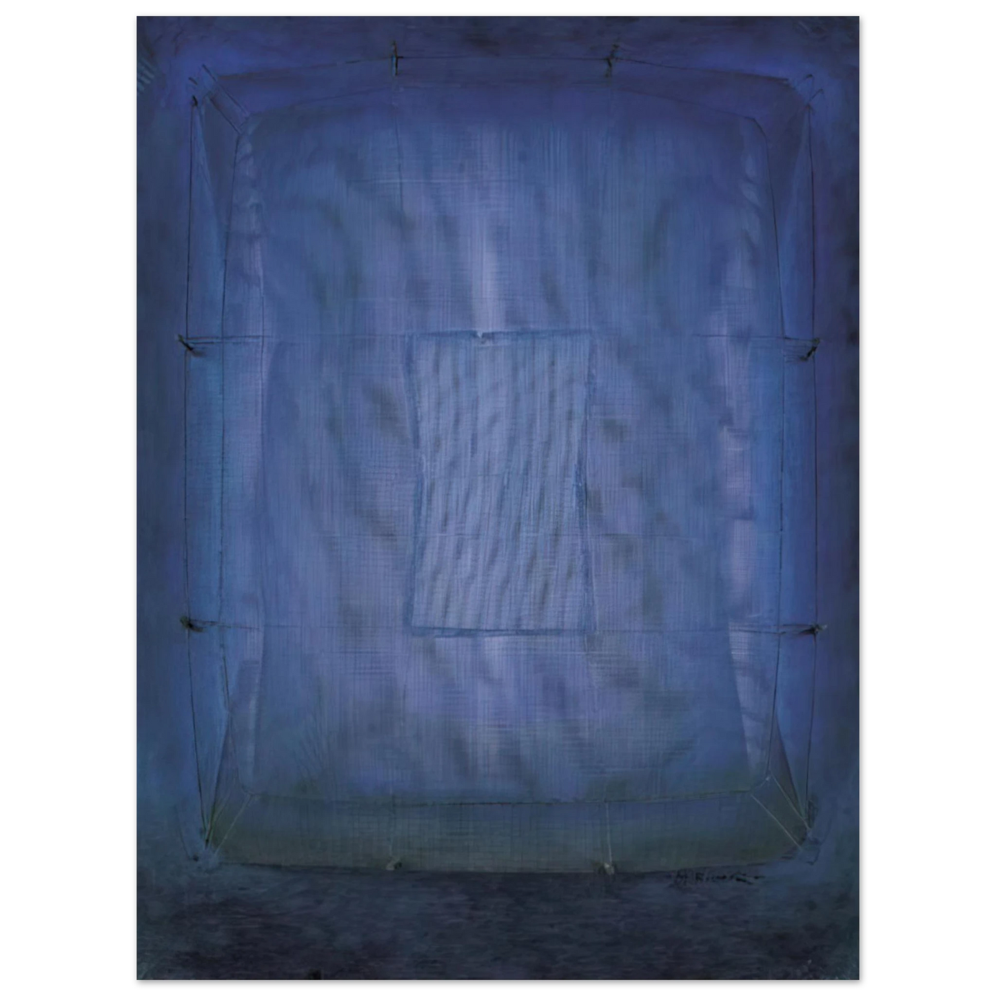 Manuel Rivera - Azul - Art Informel 75x100 cm / 30x40inches Fine Art Poster