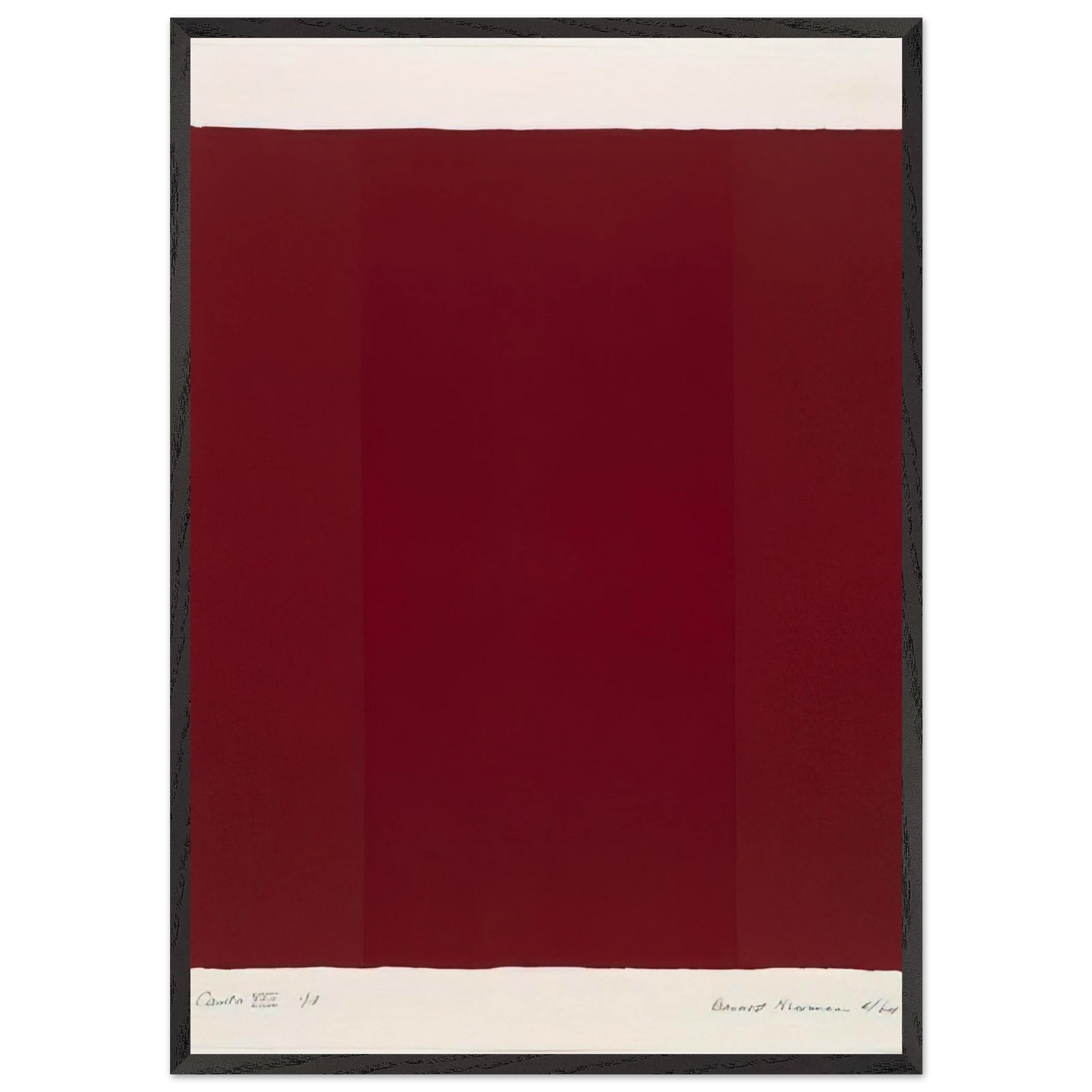 Canto XVII - Barnett Newman 70x100 cm / 28x40 inches Framed Art Print – Black Wooden Frame