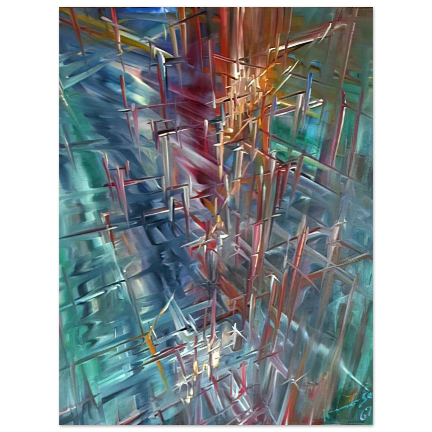 Konrad Zuse - Calculating Space 75x100 cm / 30x40inches Fine Art Poster