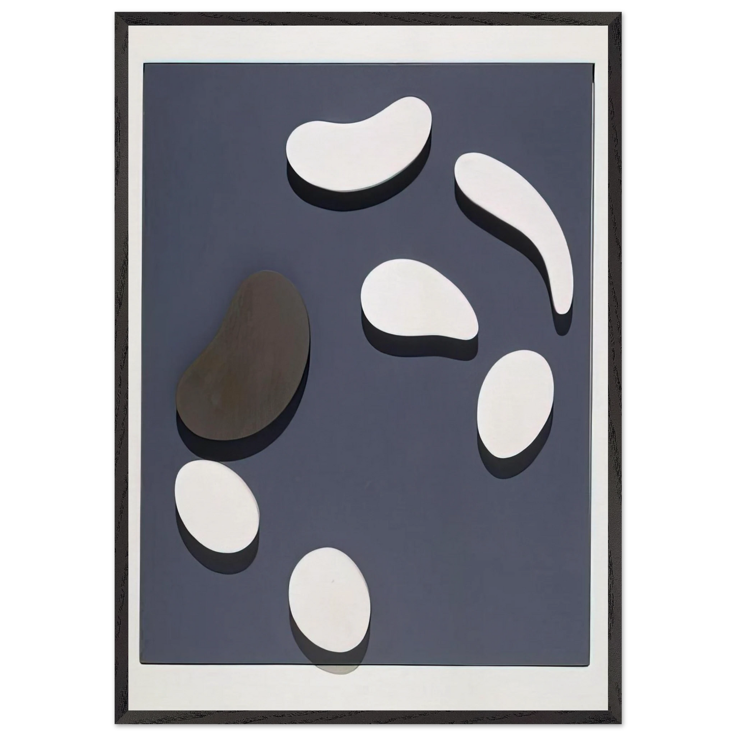 Untitled N8 - Jean Arp 70x100 cm / 28x40 inches Framed Art Print – Black Wooden Frame