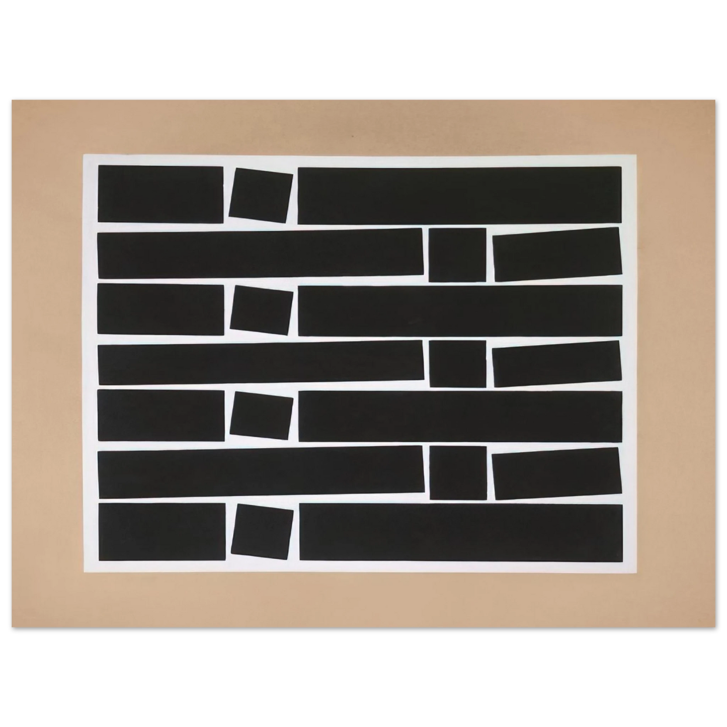 Helio Oiticica - Metaesquema 169 - Neo-Concretism 75x100 cm / 30x40inches Fine Art Poster
