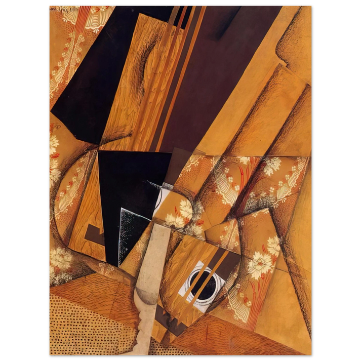 Juan Gris - GUITAR AND GLASS 1914 75x100 cm / 30x40inches Fine Art Poster
