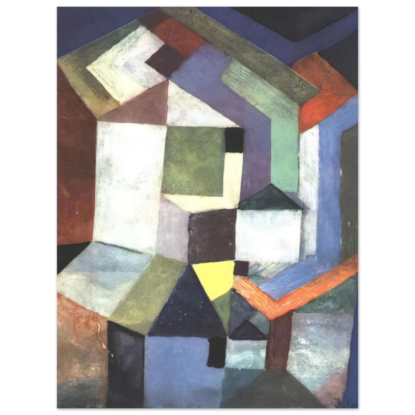 Paul Klee - PIOUS NORTHERN LANDSCAPE 1917 75x100 cm / 30x40inches Fine Art Poster