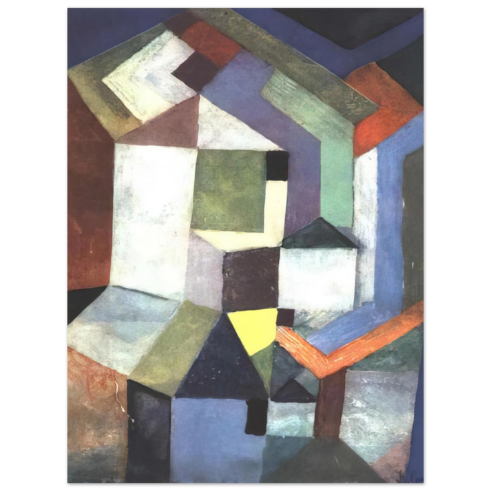 Paul Klee - PIOUS NORTHERN LANDSCAPE 1917 75x100 cm / 30x40inches Fine Art Poster