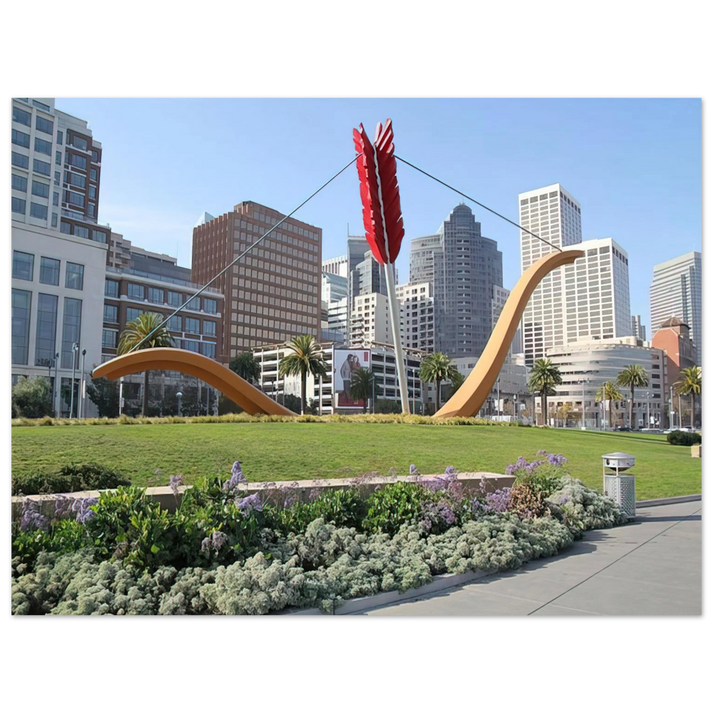 Claes Oldenburg - CUPID S SPAN COLLABORATION WITH VAN BRUGGEN 2002 75x100 cm / 30x40inches Fine Art Poster