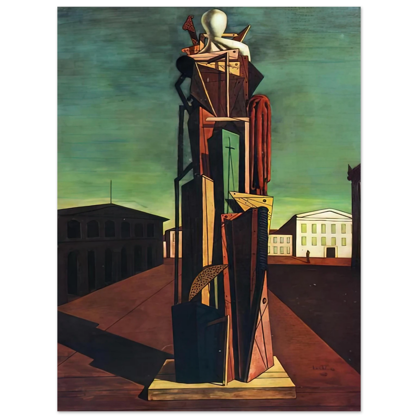 Giorgio de Chirico - THE GREAT METAPHYSICIAN 1917 75x100 cm / 30x40inches Fine Art Poster