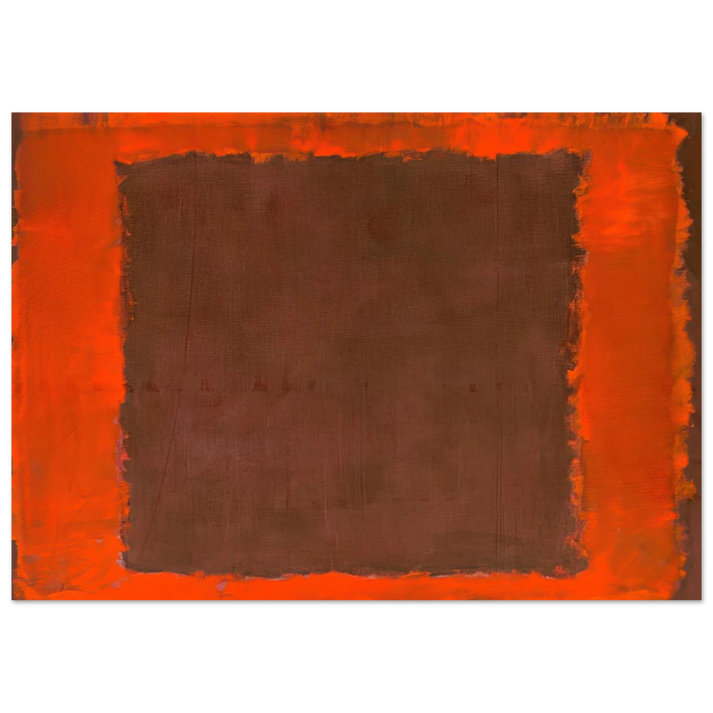 Mark Rothko - Untitled Mural for End Wall - 1959 Wall Art - 21x29.7 cm / 8x12" - Premium Wooden Framed Poster With Fine Art Paper-canvas - White frame