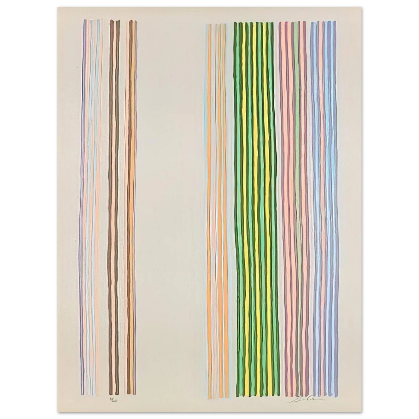 Gene Davis - Royal Curtain - 1980 75x100 cm / 30x40inches Fine Art Poster