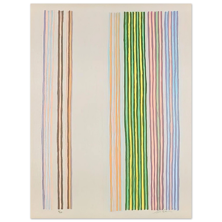 Gene Davis - Royal Curtain - 1980 75x100 cm / 30x40inches Fine Art Poster