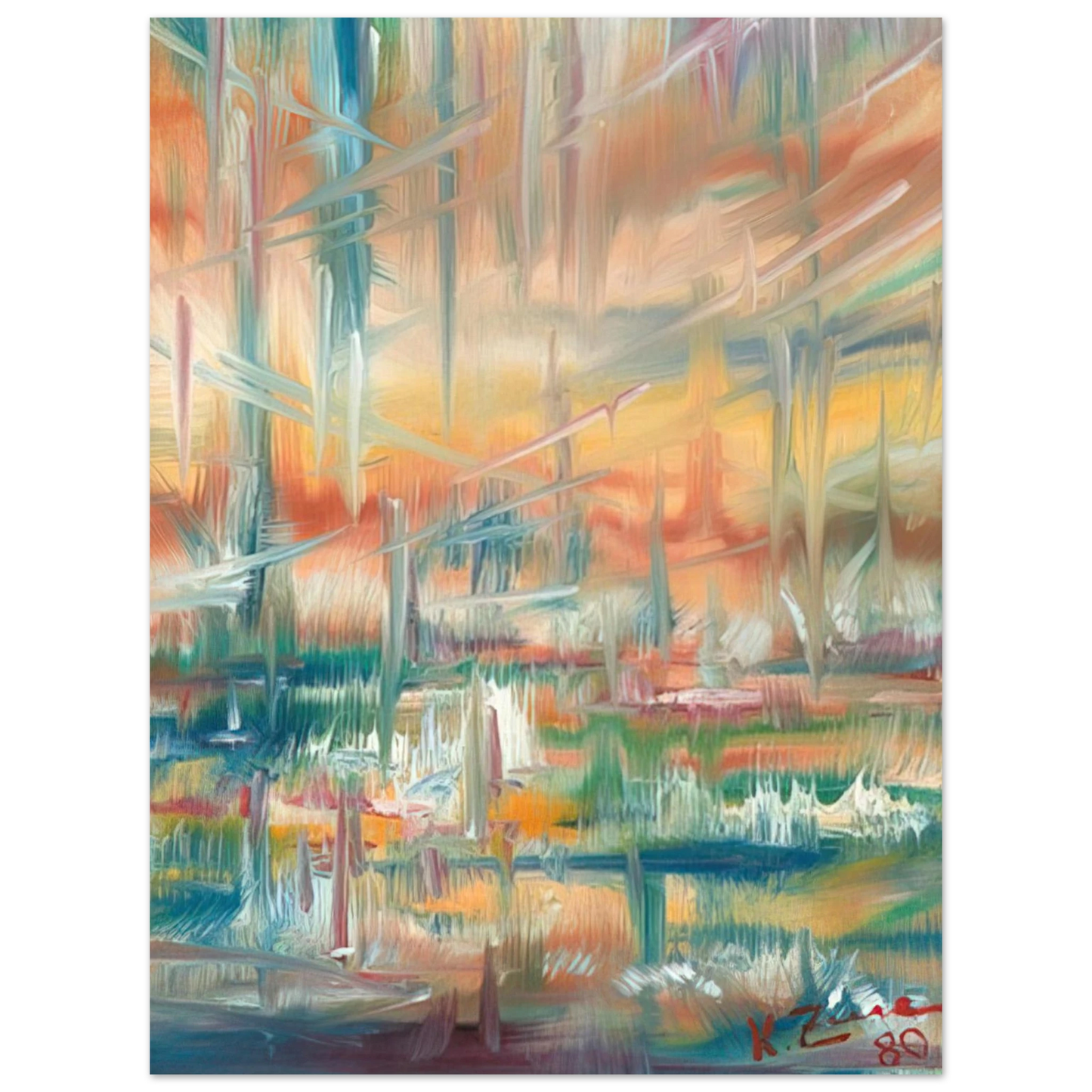 Konrad Zuse - Abstract Composition 75x100 cm / 30x40inches Fine Art Poster