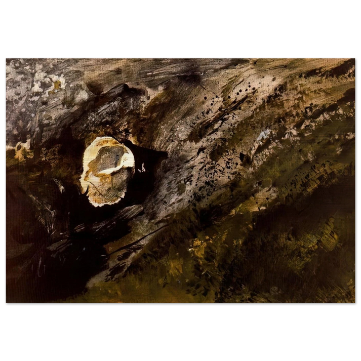 INLAND SHELL - Andrew Wyeth Brushed Aluminum Print - 70x100 cm / 28x40 inches | Andrew Wyeth Aluminum Print | Andrew Wyeth Prints