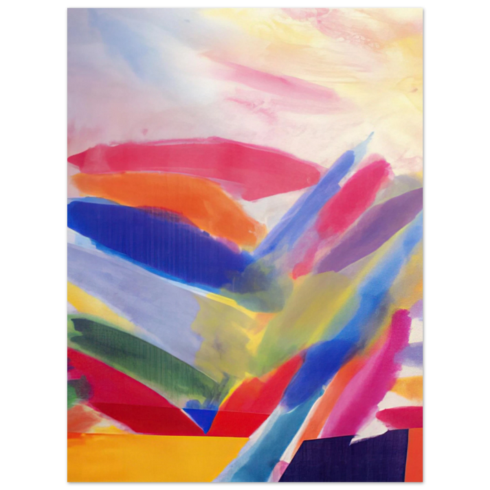 Ronnie Landfield - When We Were Young Again - 1997 75x100 cm / 30x40inches Fine Art Poster