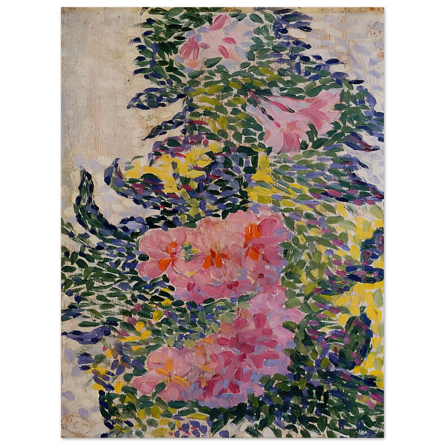 Henri-Edmond Cross - Flowers 75x100 cm / 30x40inches Fine Art Poster