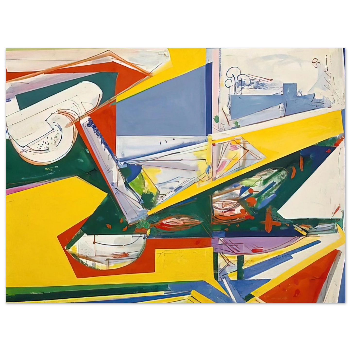 Hans Hofmann - The Window 75x100 cm / 30x40inches Fine Art Poster