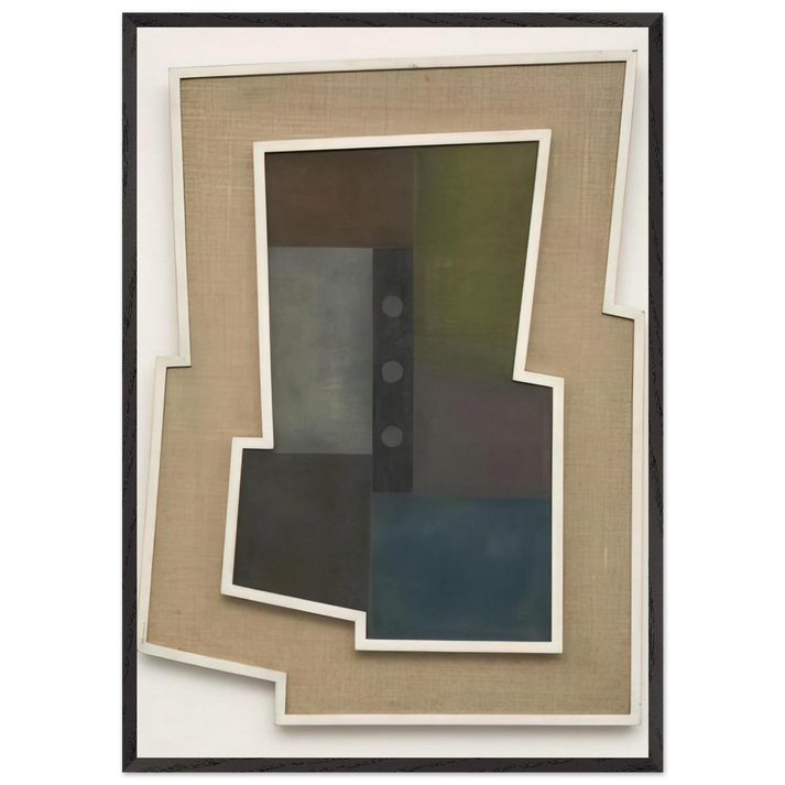 Peinture Madi - 1946 - Carmelo Arden Quin 70x100 cm / 28x40 inches Framed Art Print – Black Wooden Frame