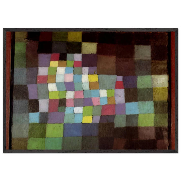 ABSTRACTION WITH REFERENCE TO A FLOWERING TREE 1925 - Paul Klee 70x100 cm / 28x40 inches Framed Art Print – Black Wooden Frame