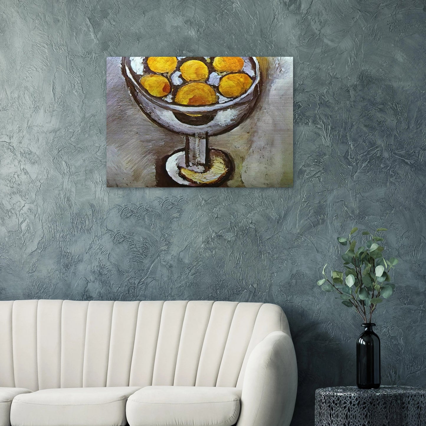 A VASE WITH ORANGES - Henri Matisse Brushed Aluminum Print - 70x100 cm / 28x40 inches | Henri Matisse Aluminum Print | Henri Matisse Prints