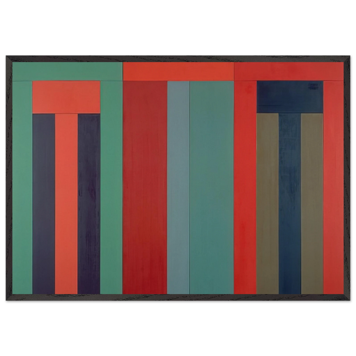Thira - 1980 - Brice Marden 70x100 cm / 28x40 inches Framed Art Print – Black Wooden Frame