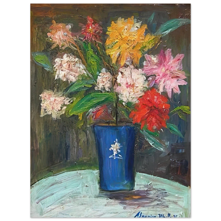 Maurice Utrillo - VASE WITH FLOWERS 1 75x100 cm / 30x40inches Fine Art Poster
