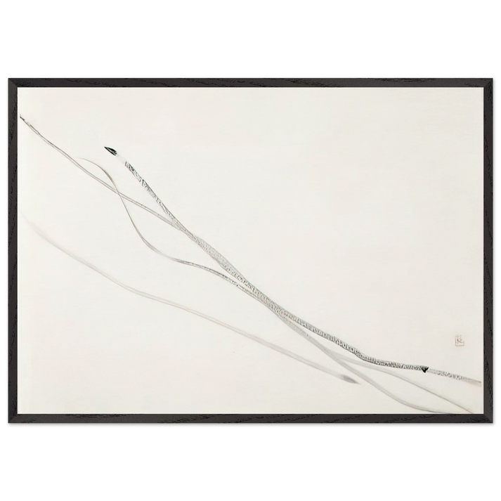 Work - Abstract Expressionism - Toko Shinoda 70x100 cm / 28x40 inches Framed Art Print – Black Wooden Frame