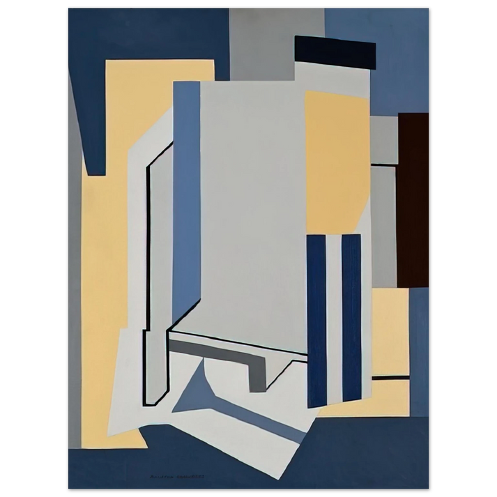 Ralston Crawford - St. Ann Street - 1954 75x100 cm / 30x40inches Fine Art Poster
