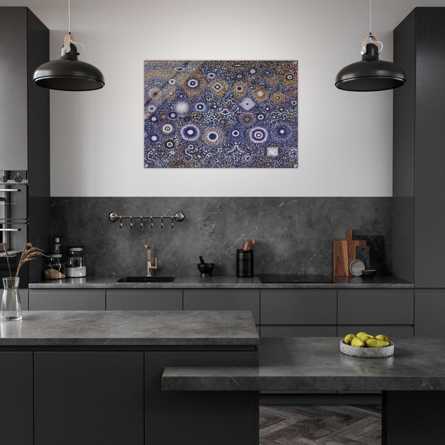 Night Landscape - 1971 - Richard Pousette-Dart Acrylic Print - 70x100 cm / 28x40″ inches | Richard Pousette-Dart Wall Art | Richard Pousette-Dart Prints