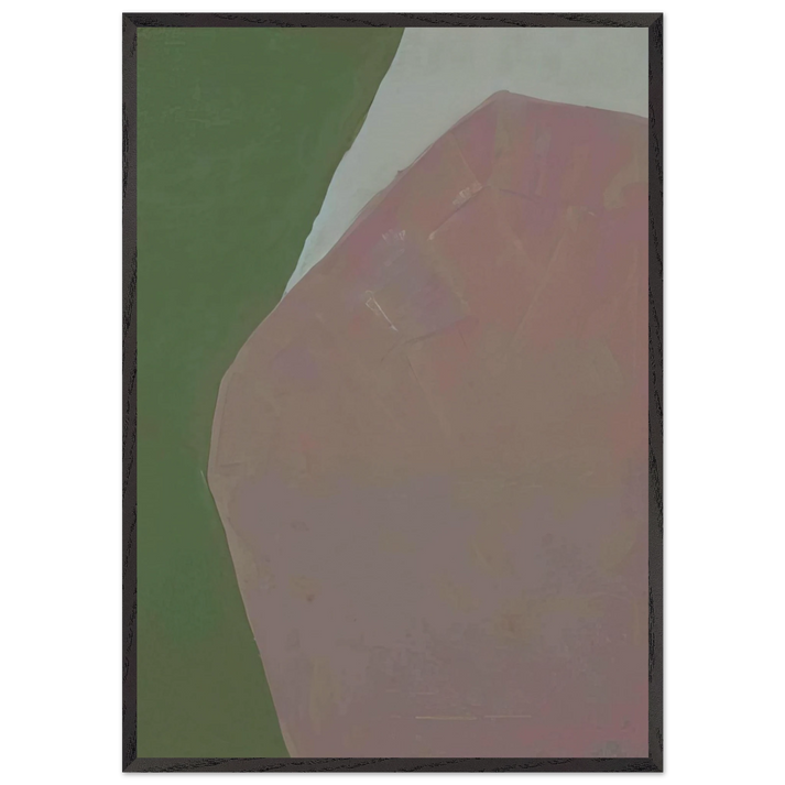 Untitled - 1963 N10 - Kenzo Okada 70x100 cm / 28x40 inches Framed Art Print – Black Wooden Frame