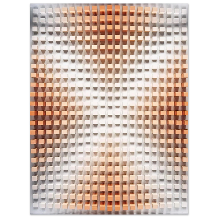 Dadamaino - Rilievo cromodinamico - Op Art 75x100 cm / 30x40inches Fine Art Poster