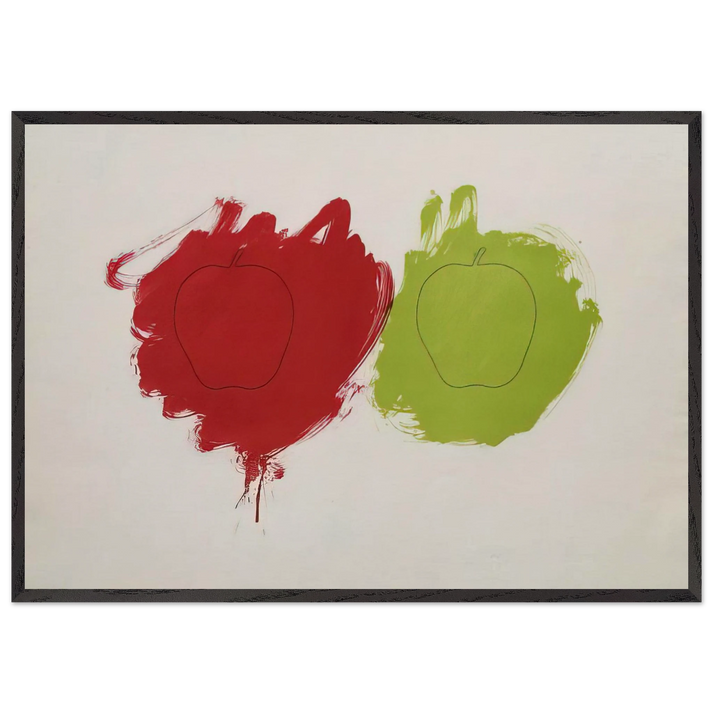 Cut - 1964 - Billy Apple 70x100 cm / 28x40 inches Framed Art Print – Black Wooden Frame